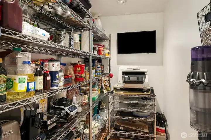 Expansive walk-in, sprawling, pantry to maintain a clutter free aesthetic. Expansive walk-in, sprawling, pantry to maintain a clutter free aesthetic.
