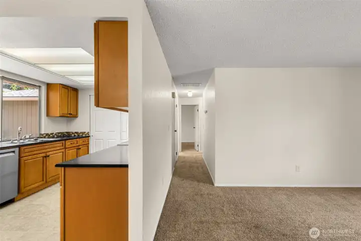 Passage way to updated kitchen! Passage way to updated kitchen!