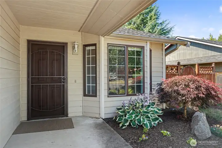 Front porch view, I LOVE the large covered patio and landscaping! Front porch view, I LOVE the large covered patio and landscaping!