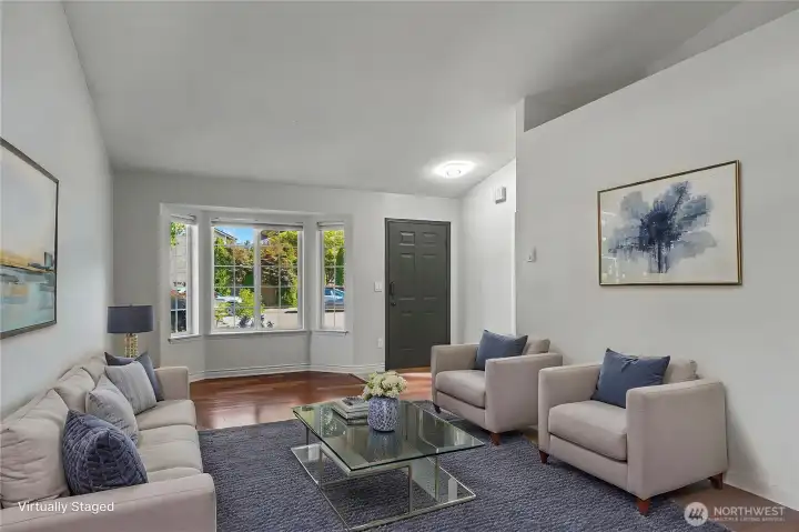 As you enter the home, you will find this formal living room open to your formal dining room, love the bay windows! ***Virtually Staged*** As you enter the home, you will find this formal living room open to your formal dining room, love the bay windows! ***Virtually Staged***