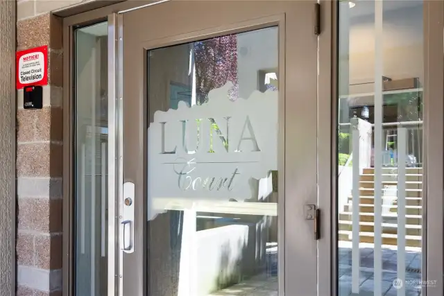 Luna Court is a secure building with an active and engaged HOA.