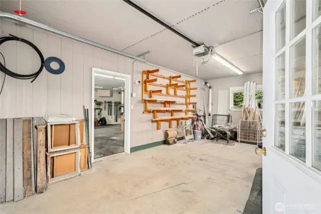 additional covered parking in shop garage space