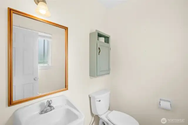1/2 bath in shop area