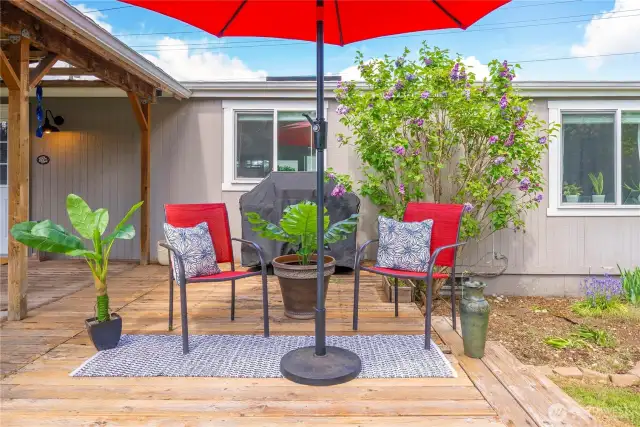 Back yard deck