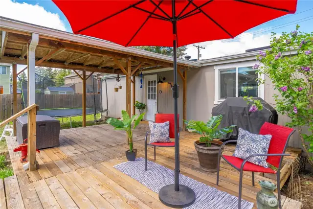 Back yard deck
