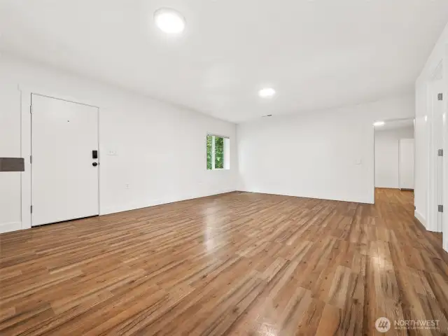 Living room and dining