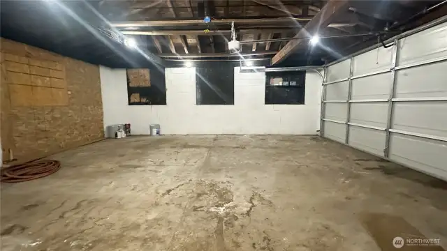 Garage- good size and has potential to look amazing with just a little love