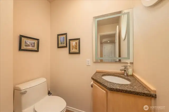 Main level powder room.
