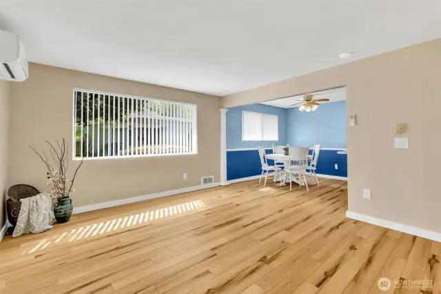 Living room looking to dining room.