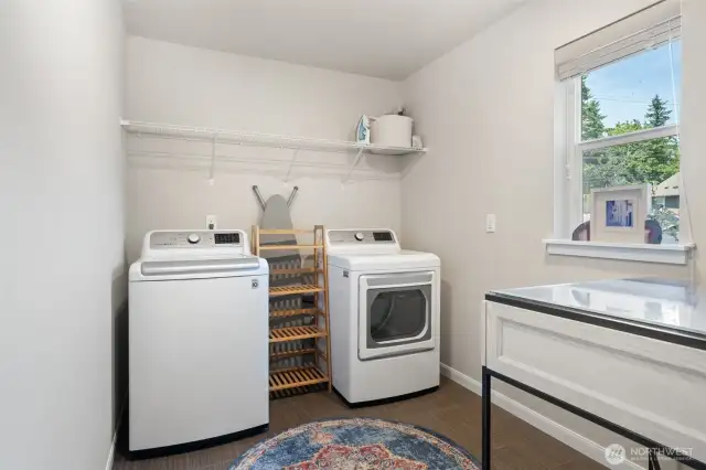 Spacious laundry room!
