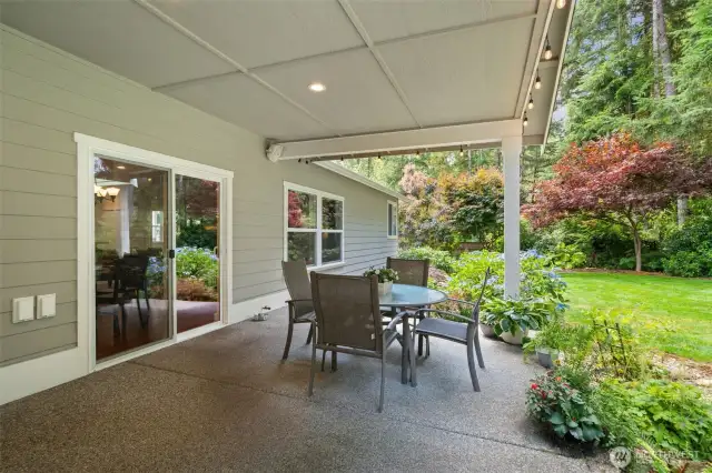 Oversized covered patio