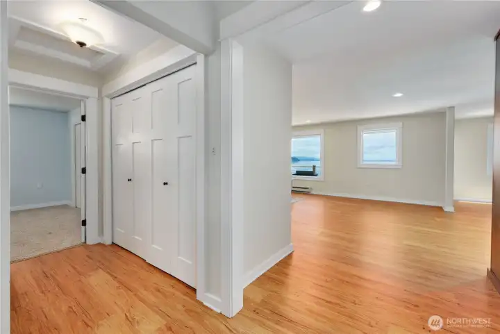 Turning around from the entry, first look at the picture windows with views.