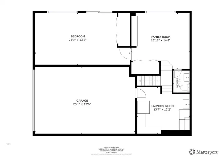 Daylight basement floor plan.