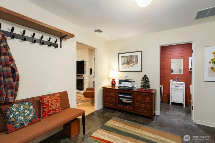 Mud Room and Laundry adjacent to Kitchen, Family Room and Half Bath