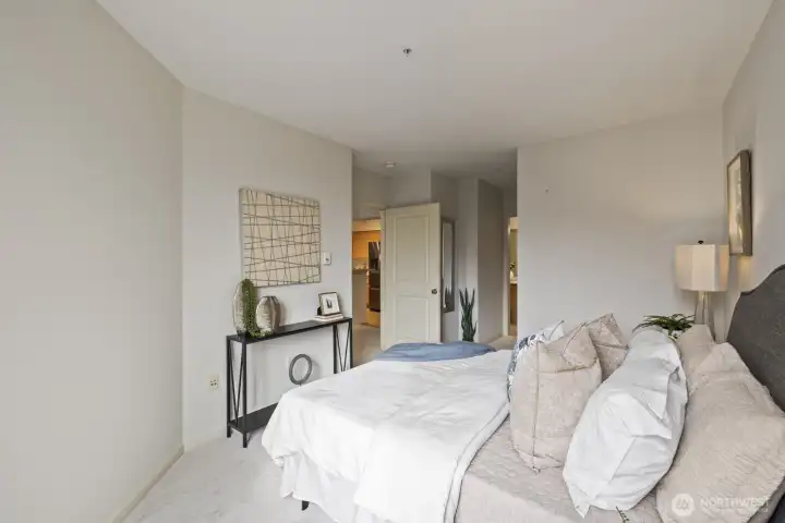 Wake to soft morning light and singing birds outside your window as the city comes to life around you.