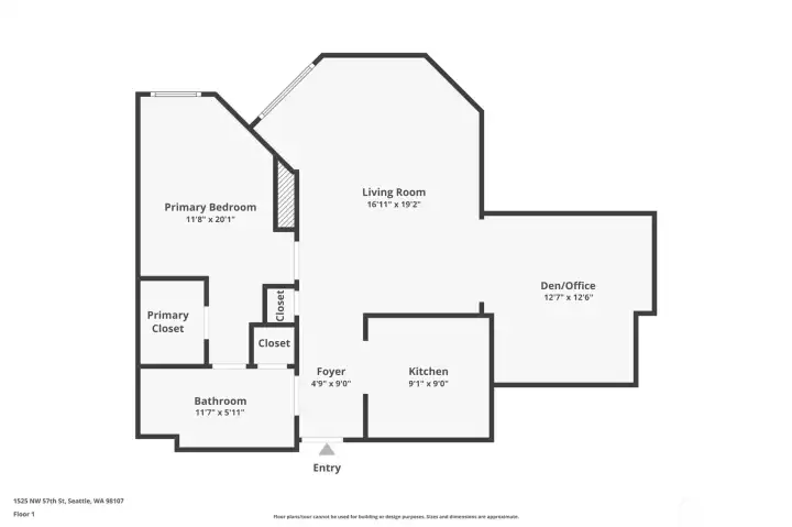 Unit floor plan.