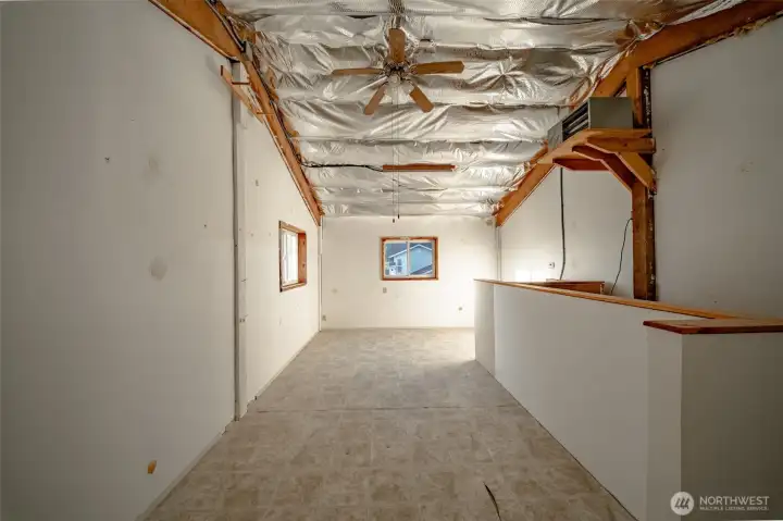 The upper level of the shop also has propane heat. There are two owned propane tanks on the property