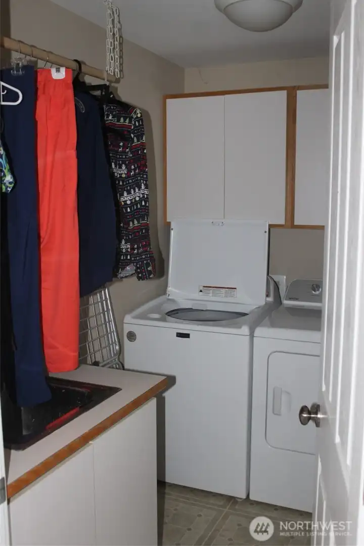 Laundry on Upper Level