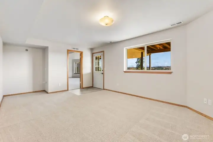 Downstairs Bedroom 1 with private entry