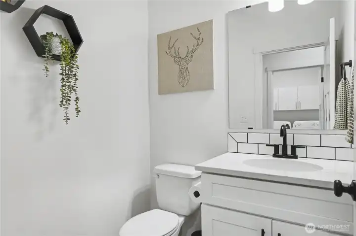 First floor powder room. Every area of this home shines!