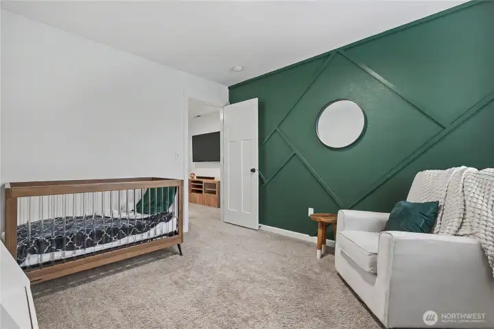 Bedroom #2. All are generous in size, upgraded doors throughout as well.