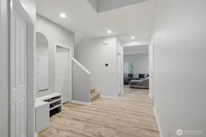 Thoughtfully designed entryway offering a warm welcome and seamless transition into the home.