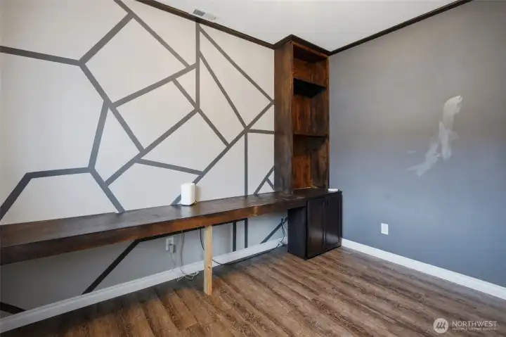 Dedicated office or den featuring a versatile layout suited for work, study, or leisure.