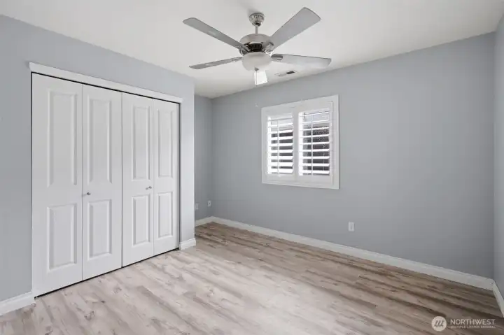 Bright third bedroom with versatile use