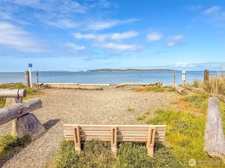 Easy stroll to North Beach, one of the many nearby public beaches.
