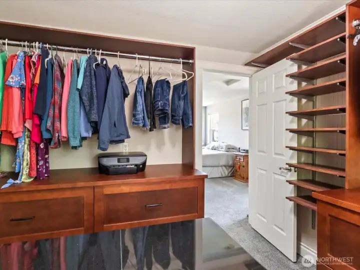 Custom designed closet