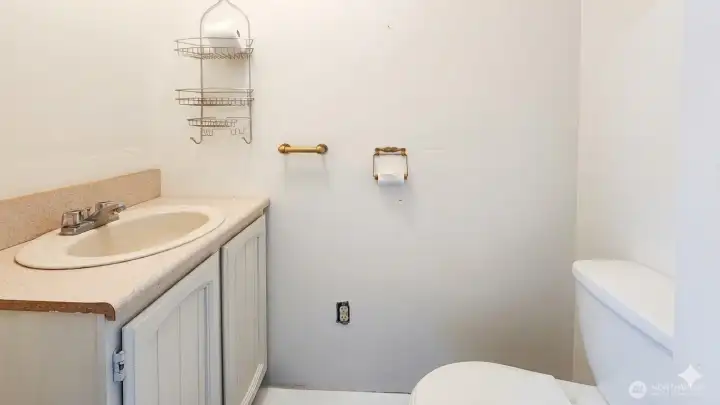 Garage Features Heated Floors and Bathroom