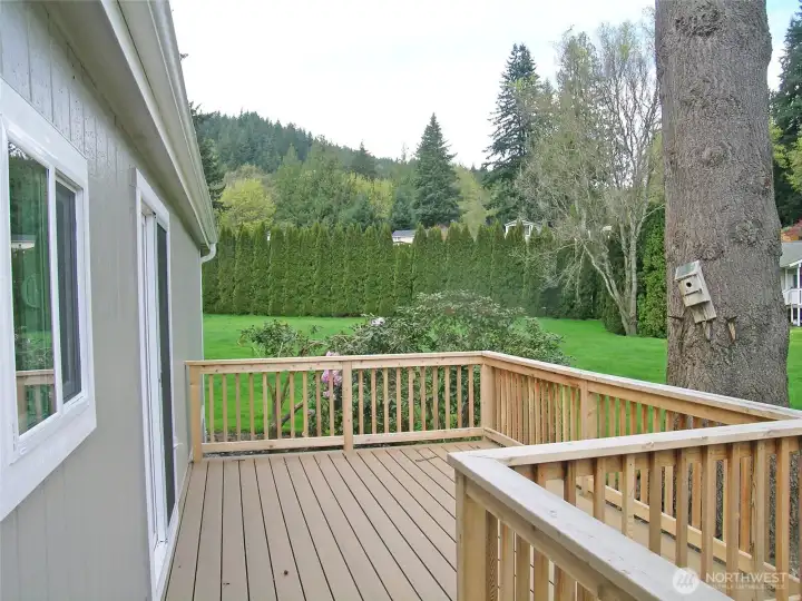 attached large deck