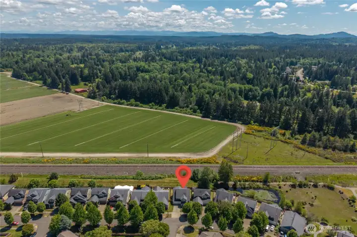 Beautiful location backing to open space with scenic territorial views
