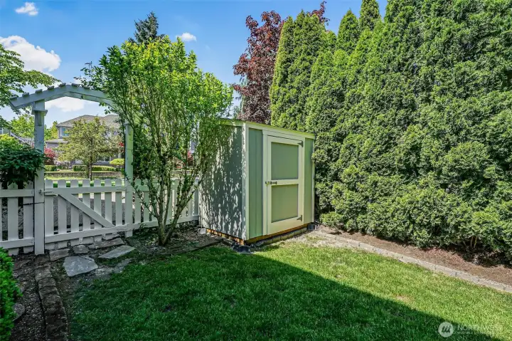 Second custom storage shed.