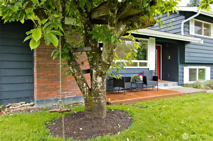Front of the house from the NW corner.