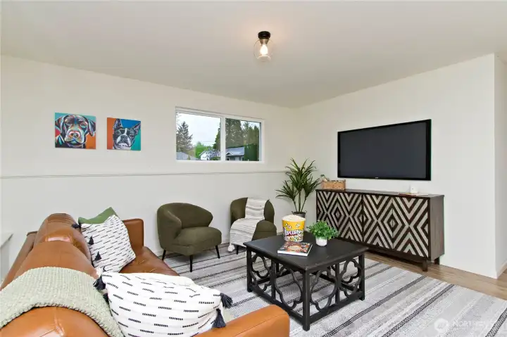 Downstairs bonus room.
