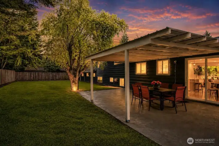 Backyard and patio