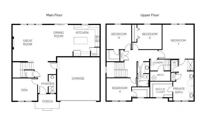 Baker Floor Plan Rendering Baker Floor Plan Rendering