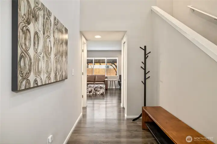Entry leading to the living space.