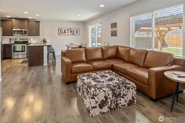Open concept living space.