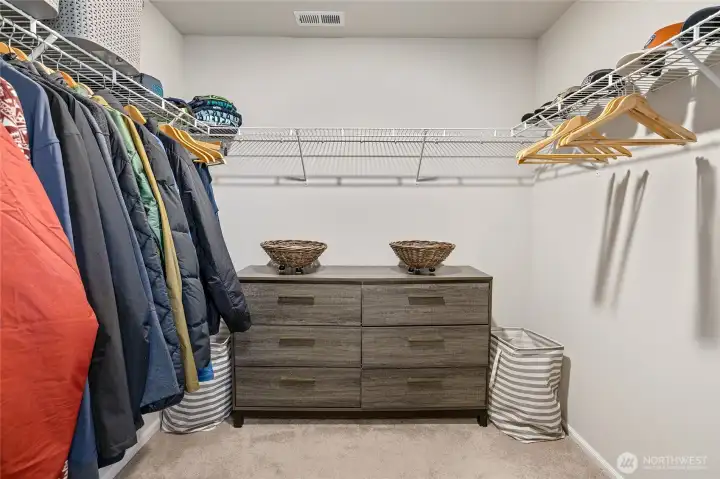 Primary walk in closet