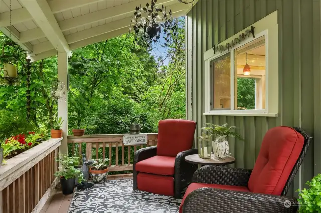 Cozy Covered Front Porch