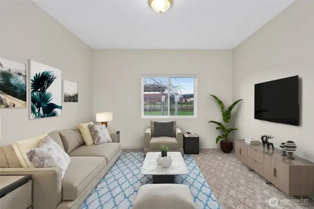 ADU Living Room- Virtually Staged