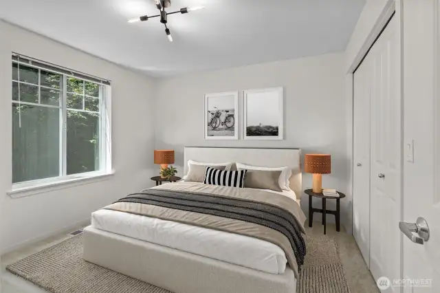 Second bedroom **Virtually staged**
