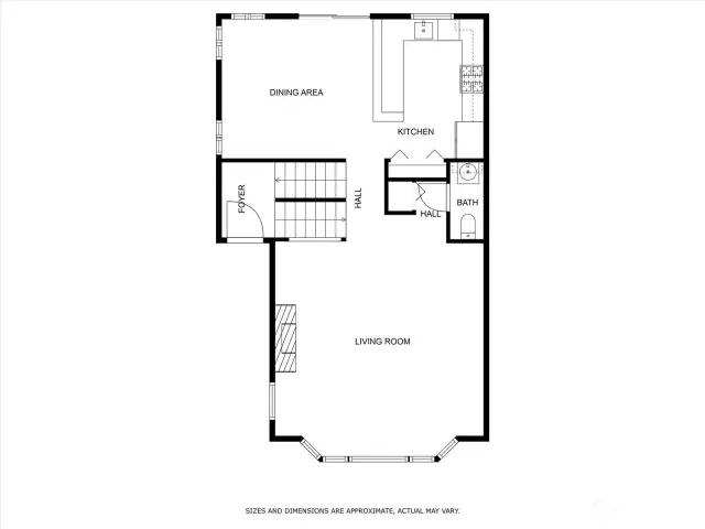Main level floor plan