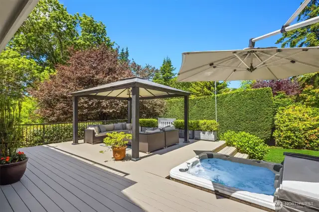 Deck with Hot Tub