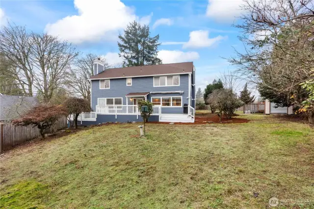 Large backyard