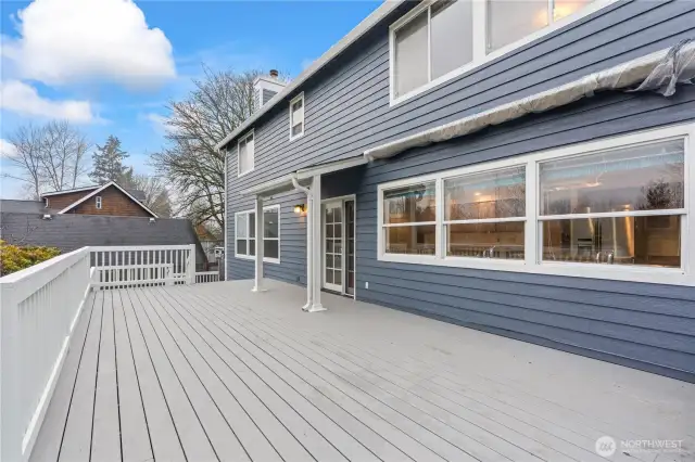 Just rebuilt deck that is ready for BBQ's