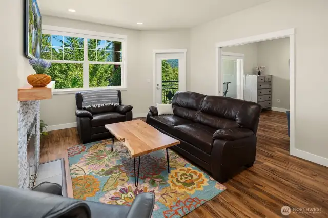 Bright and sunny living room