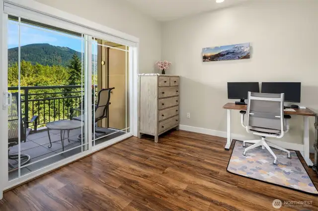 Office or 3rd bedroom with great views of Tiger Mt.